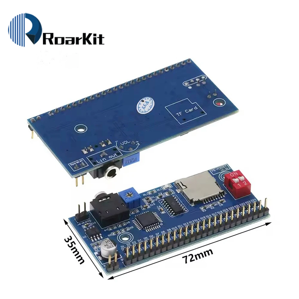 Voice player module, MP3 trigger, play once, Microcontroller, DIY control, M3D5T advertising