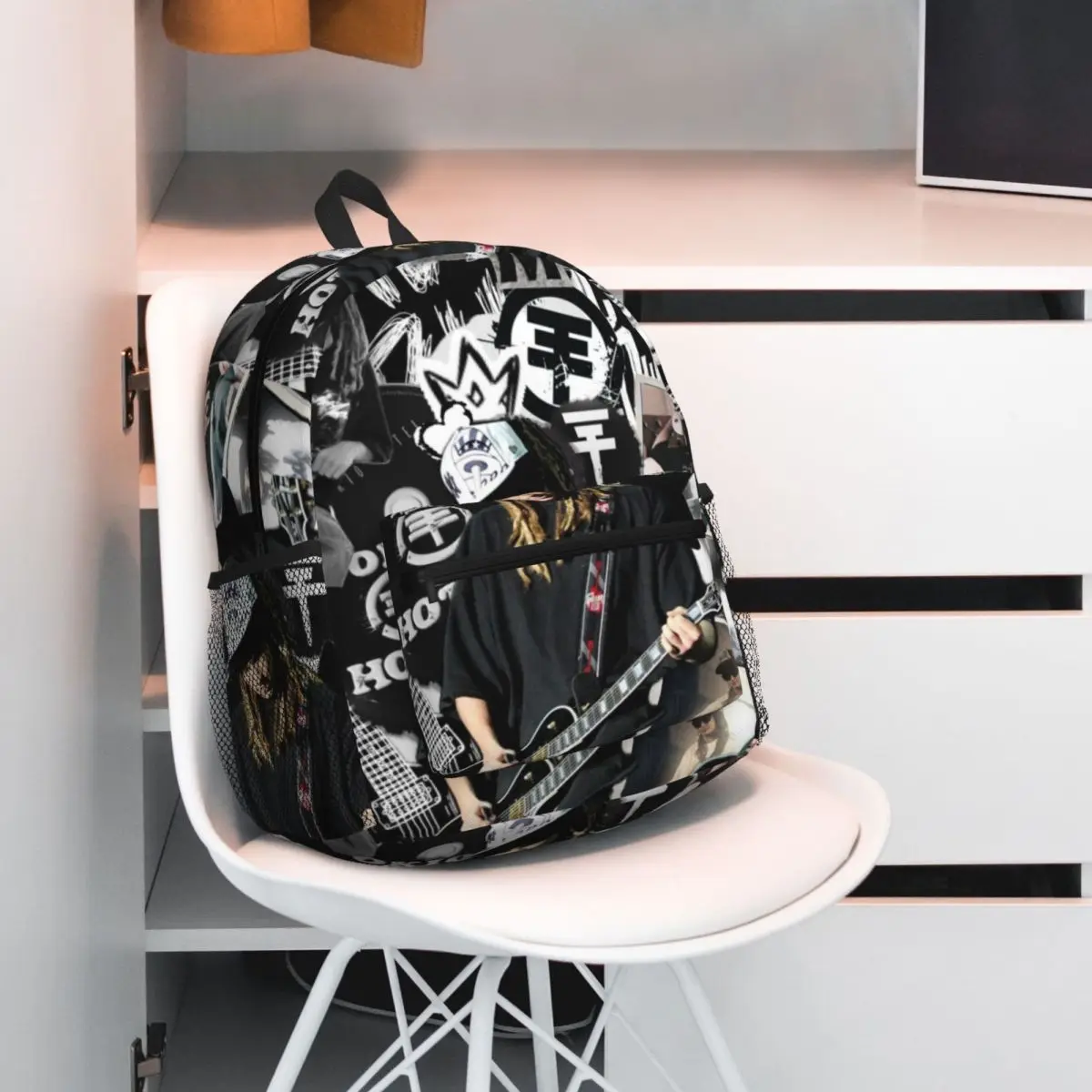 Tokio Hotel Tom Kaulitz Music Band Backpack Daypack Large Capacity Kids BookBag School Bag Shoulder Bags for Men Women