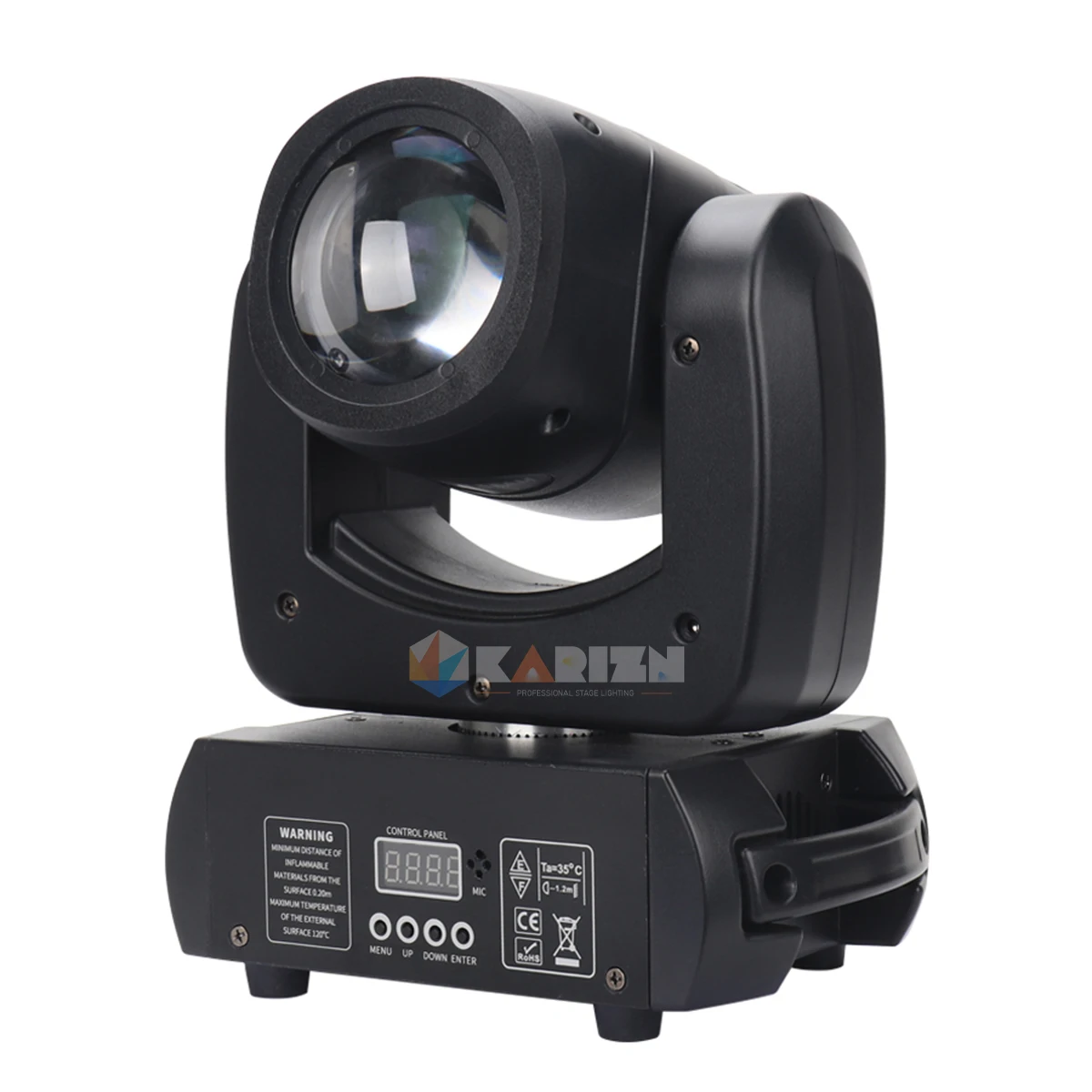 Imagem -02 - Led Moving Head Beam 2r Spot Lyre Stage Luz Padrão Dmx Control com Prisma Rotativo 1x Flight Case 100w Nenhum Imposto