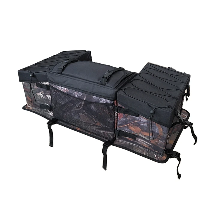 

Грузовая сумка для квадроцикла, сумка для снаряжения на задней стойке, 600D, водонепроницаемая оксфордская сумка с банджи-привязкой для хранения, многосекционная сумка на заднее сиденье, камуфляж