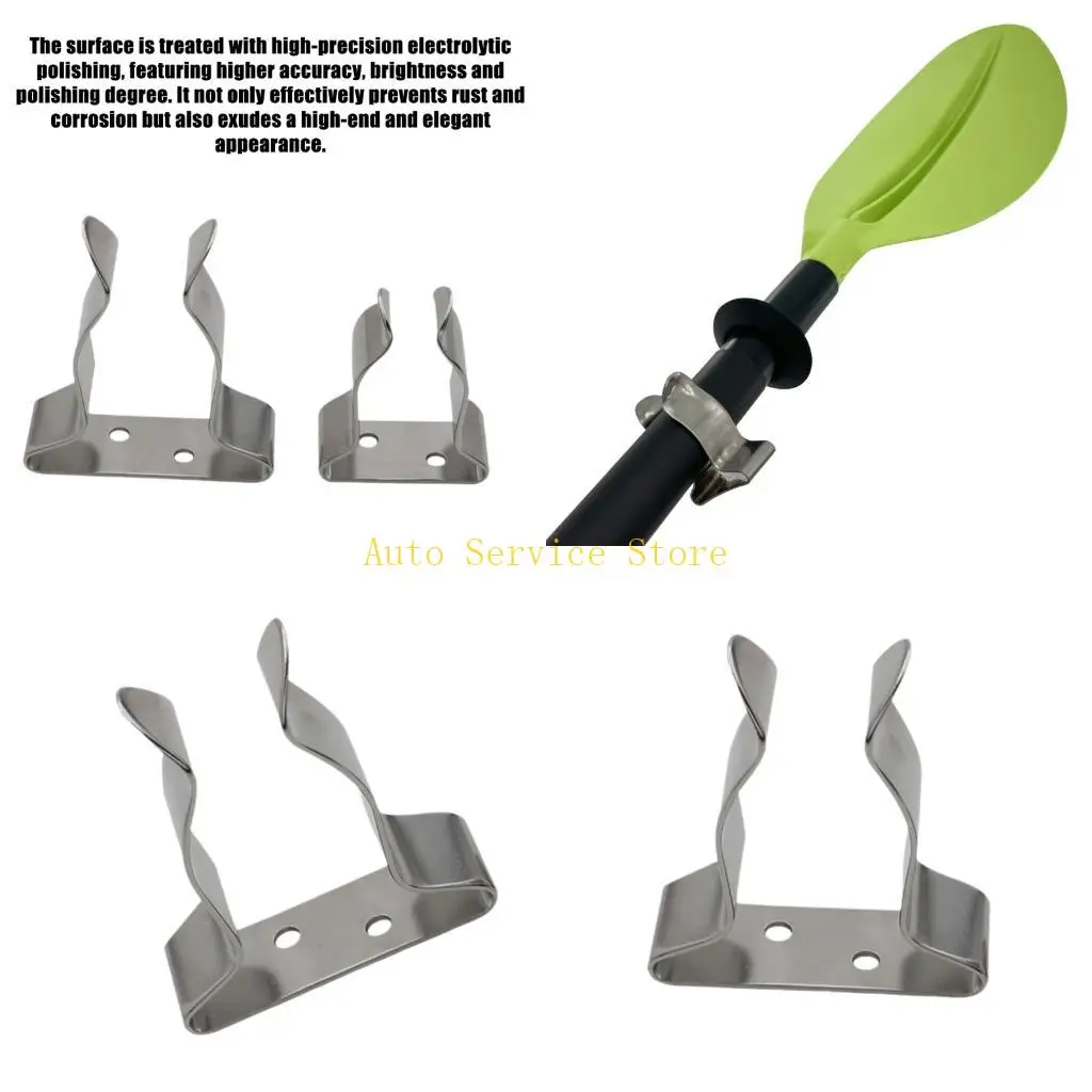 462A Sturdy Stainless Steel Kayaks Paddle Holder Bracket Stand Designed To Keep Oars And Fishing Rods Organized And Secure