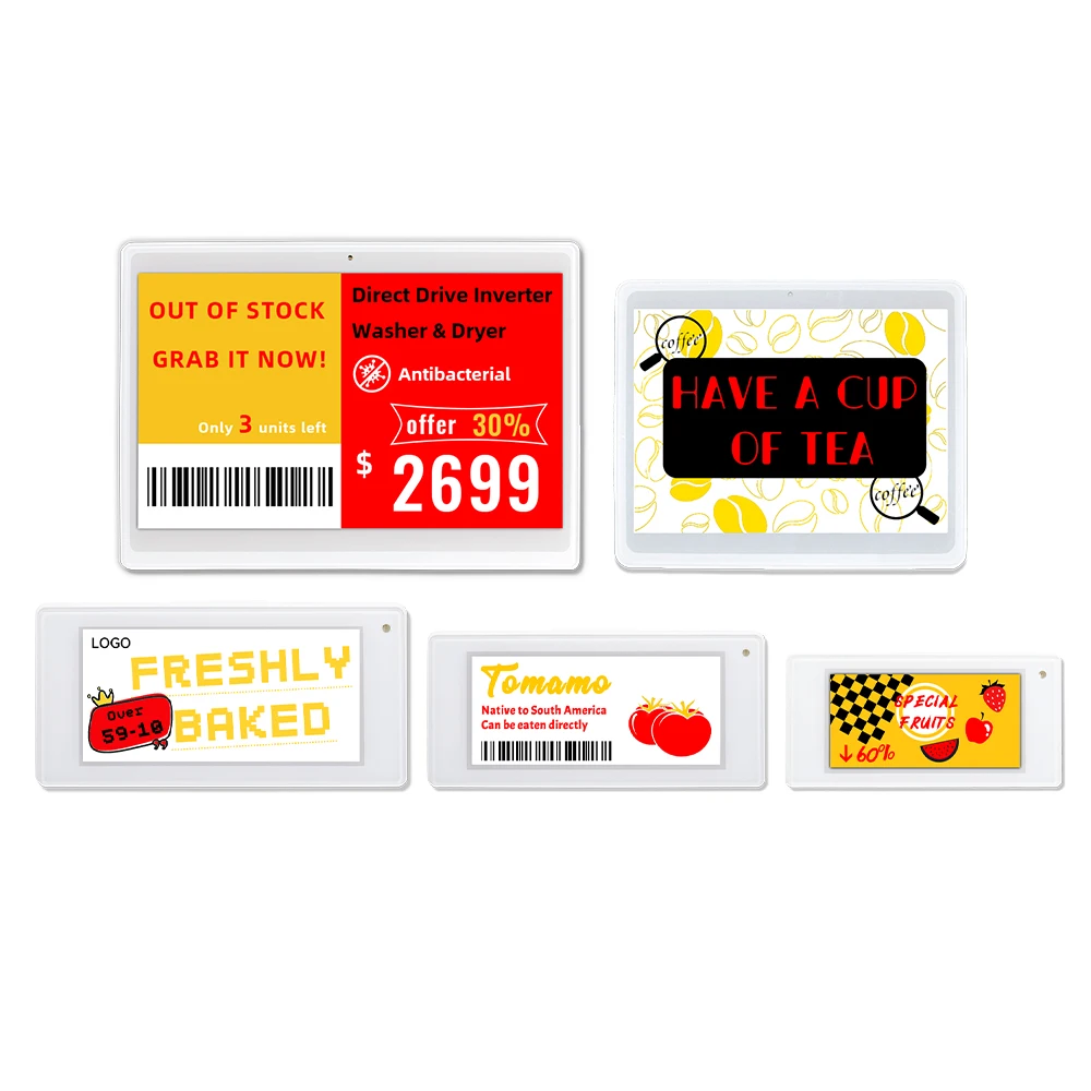 

Supermarket 2.13,2.66,2.9 Inch Electronic Color E Ink Price Tag Shelf Label EAS Systems Demo Kit For Retail & Grocery Store
