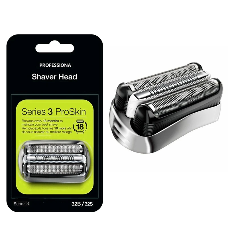 Сменная головка резака для фольги 32-B, совместима с Braun Series 3 электробритва 32B 3000s 3010s 3020s 3040s 3050s 3080s 3090s Сменная головка резака для фольги 32-B, совместима с Braun Series 3 электробритва 32B 3000s 3010s 3020s 3040s 3050s 3080s 3090s