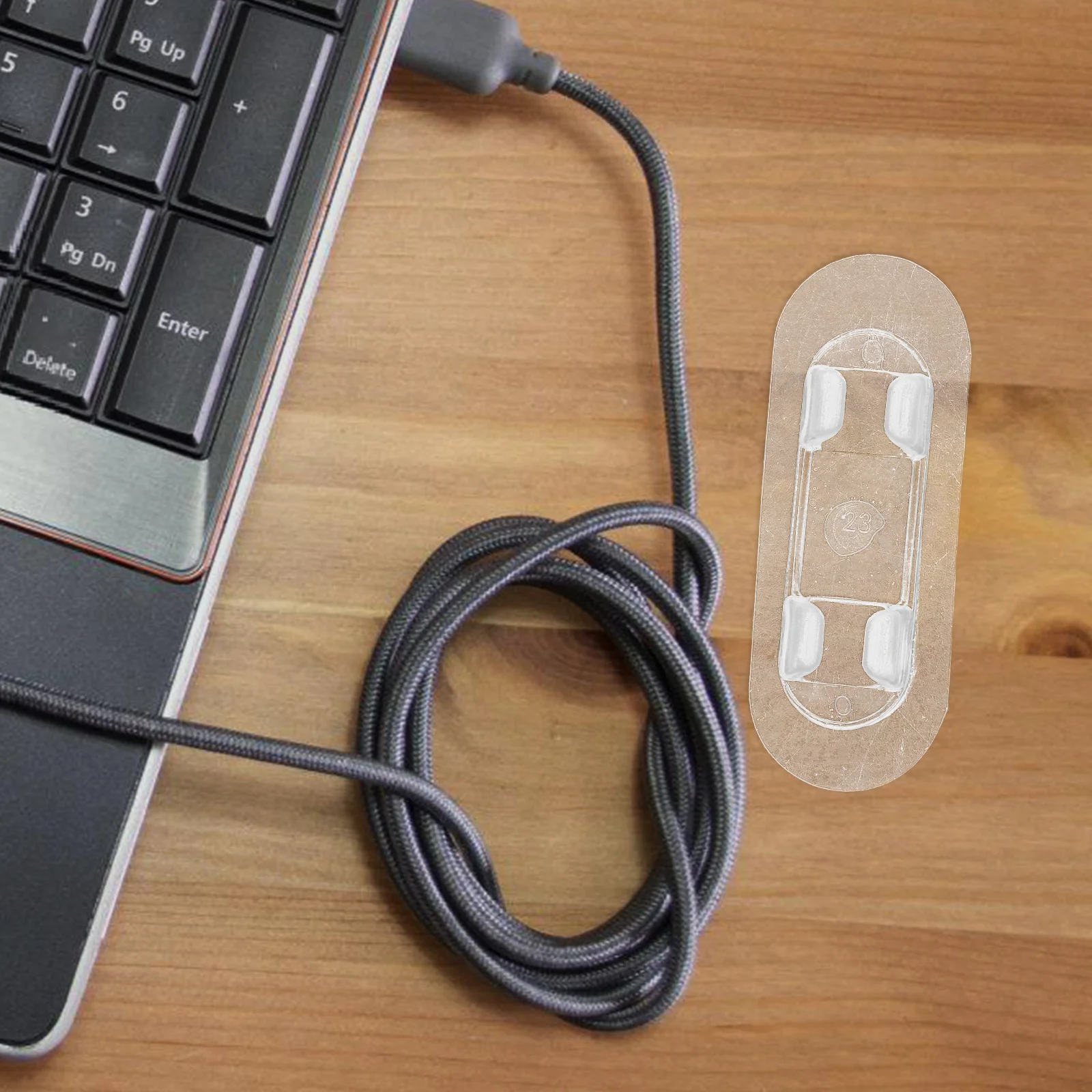 30 قطعة حامل الحبل اللاصق واضح مقاطع الكابلات سلك المشابك للكابلات مكتب منزلي جدار الحبل المنظم مشبك سلك كهربائي #3