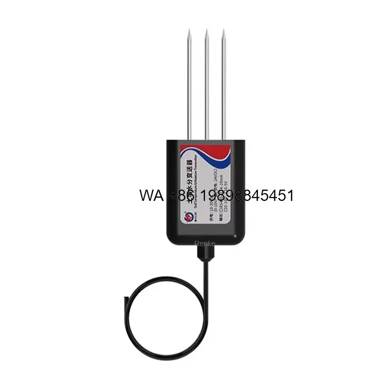 Wmwmnu for TDR Soil Moisture Sensor RS485 Digital Meter Probe 4-20mA IoT Sensors for Agricultural Irrigation Vineyards