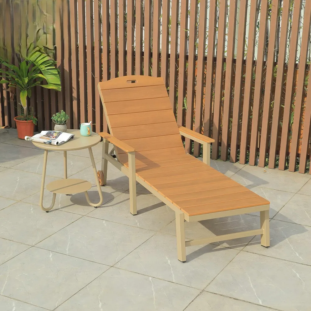

Outdoor Modern Durable Folding Chaise Lounge Waterproof Portable for Hotel Beach Pool Garden Courtyard Balcony Leisure Reclinerp