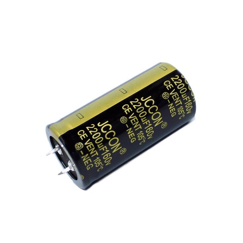 160v2200uf 160V size: 30x60mm black gold horn aluminum electrolytic capacitor 2PCS