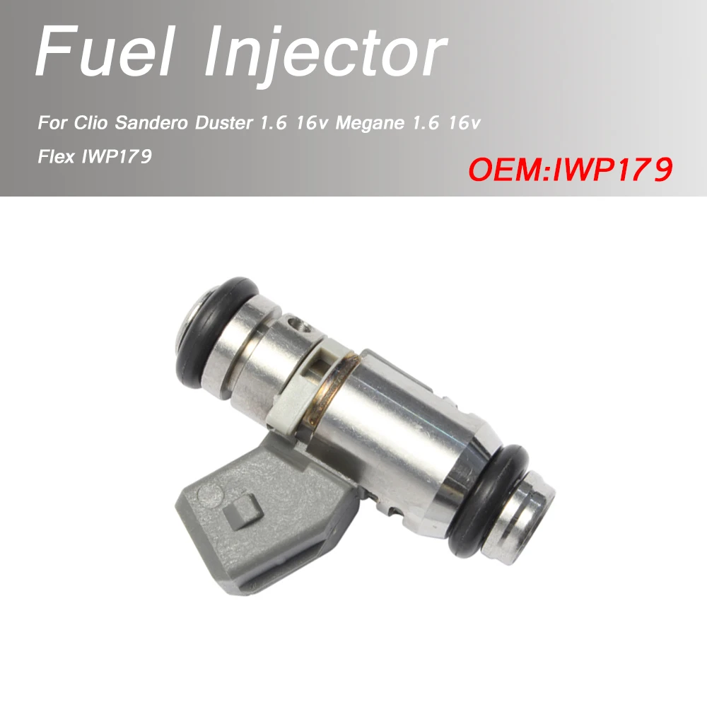 

1PCS For Clio Sandero Duster 1.6 16v Megane 1.6 16v Flex IWP179 Fuel Injector Nozzle