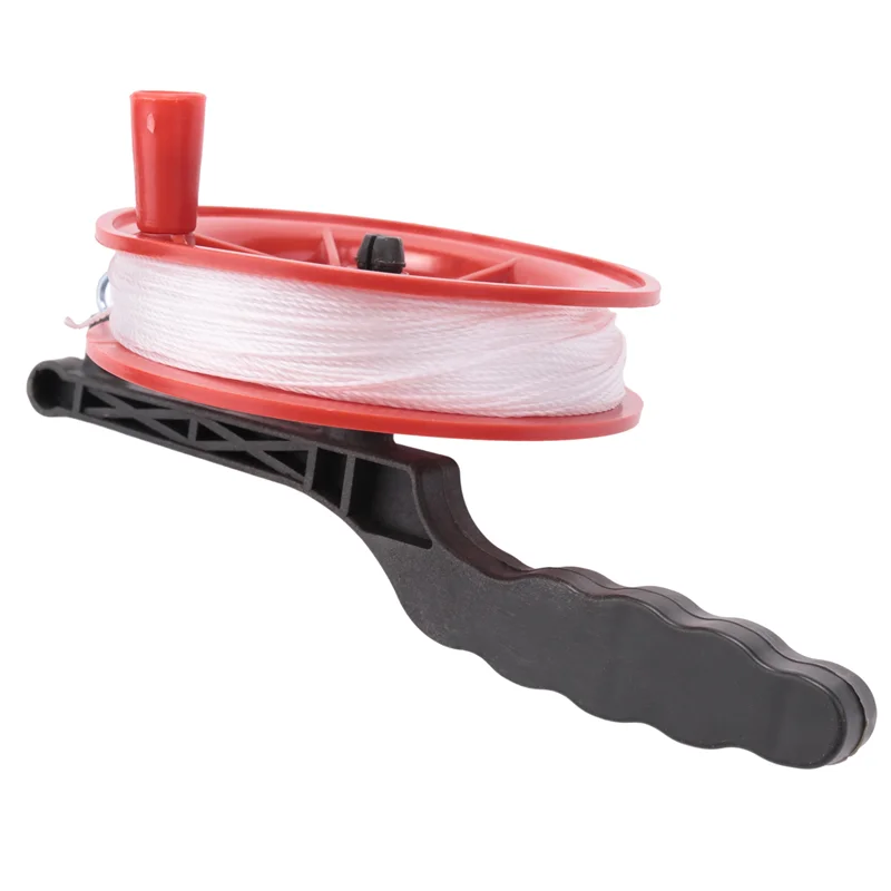 HOT 100M Twisted String Line Red Wheel Kite Reel Winder