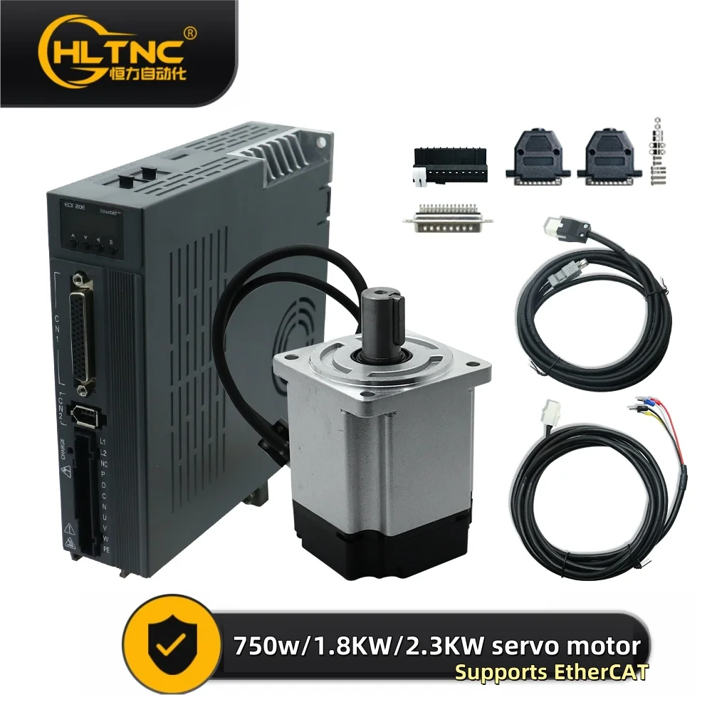 

Серводвигатель шины EtherCAT 750 Вт 1,8 кВт 2,3 кВт с сервоприводом ECX и кабелями 3 м для упаковочного оборудования с ЧПУ