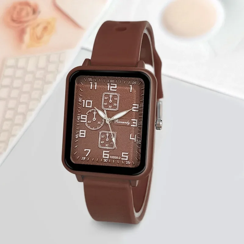 Women\'s Square Watches Minimalist Luxury Ladies Silicone Wristwatches Casual Female Quartz Relojes Para Mujer Dropshipping