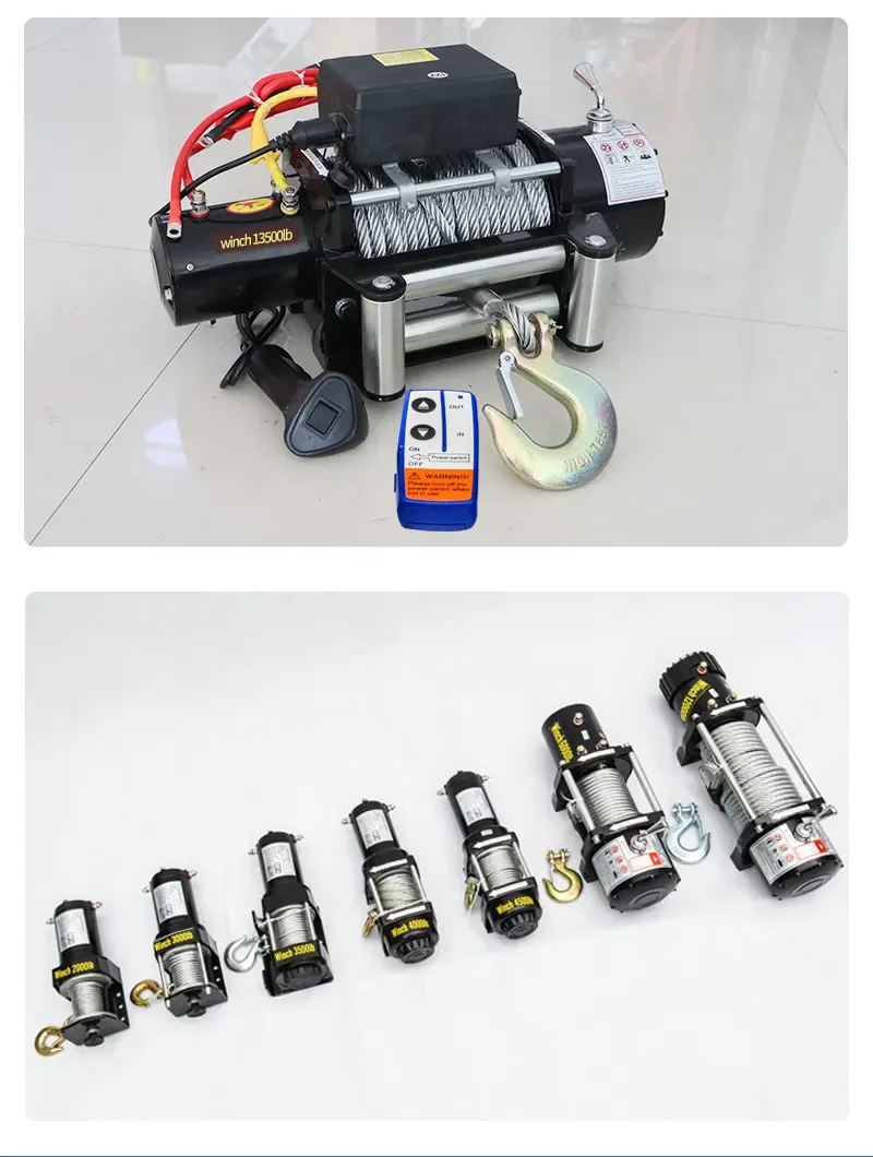 4x4 Offroad SUV Winch 12V 3000-20000lbs Car Electric Winch Other Winches For ATV/UTV