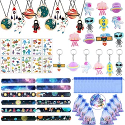 72pcs/36pcs Outer Space Party Favors Kid Astronauts Alien Stickers Boy Birthday Party Bag Pinata Fillers wedding Christmas Gifts