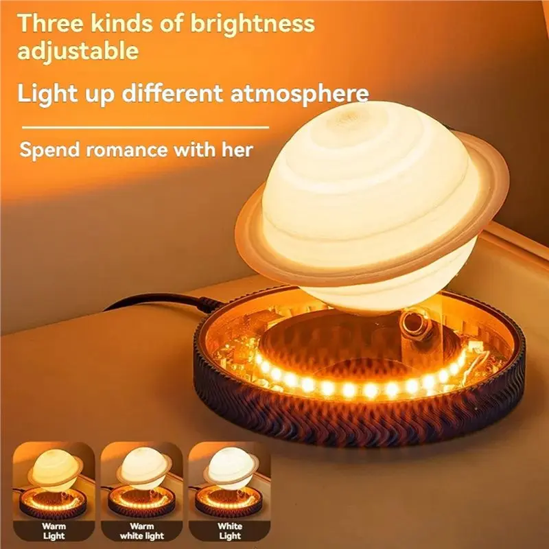 NEW|A93G Home Office Decoration Gift Magnetic Levitating Bulb Moon Lamp Levitating Rotating Table Lamp US Plug A