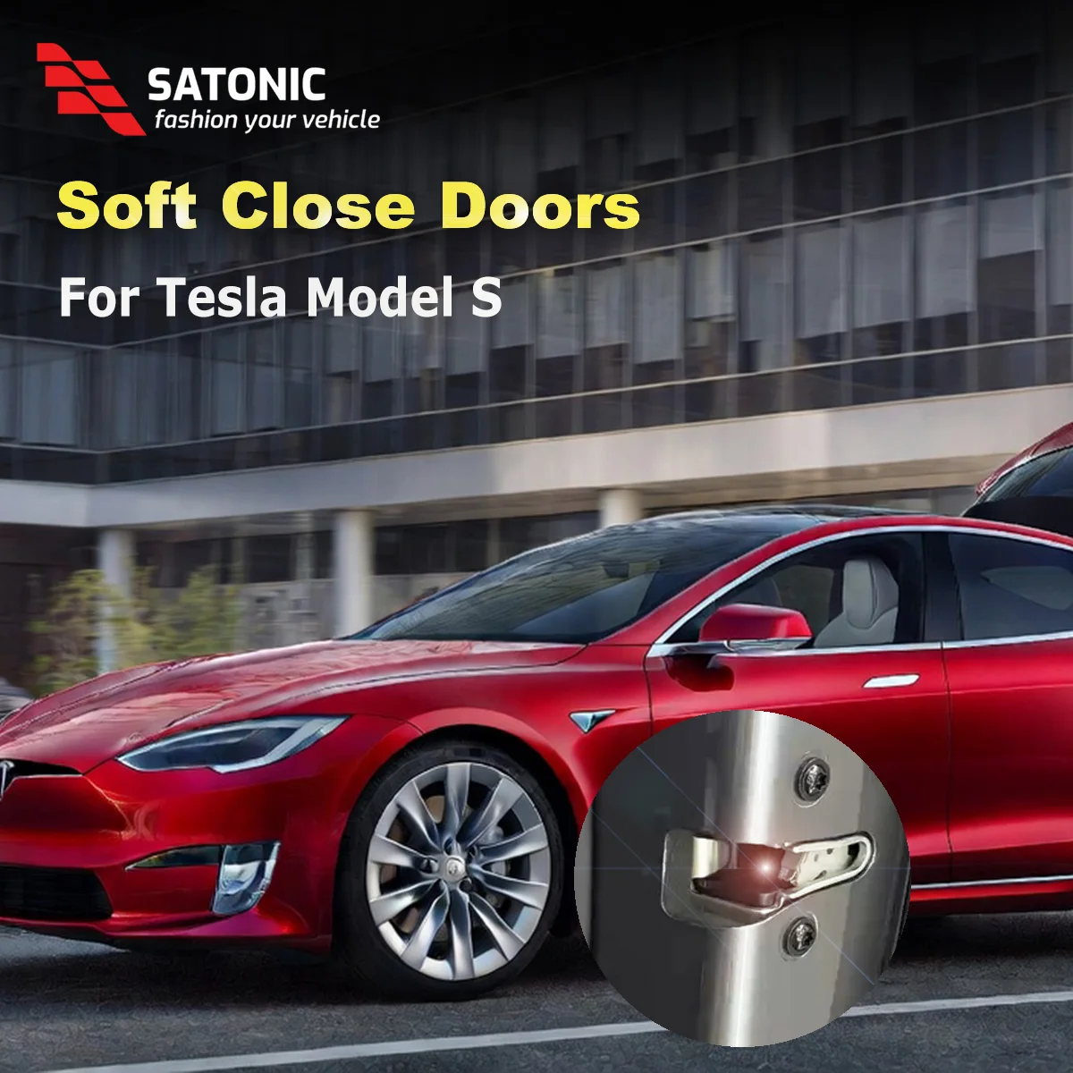 

SATONIC Soft Close Door System for Tesla Model S | Automatic Silent Door Closing Upgrade