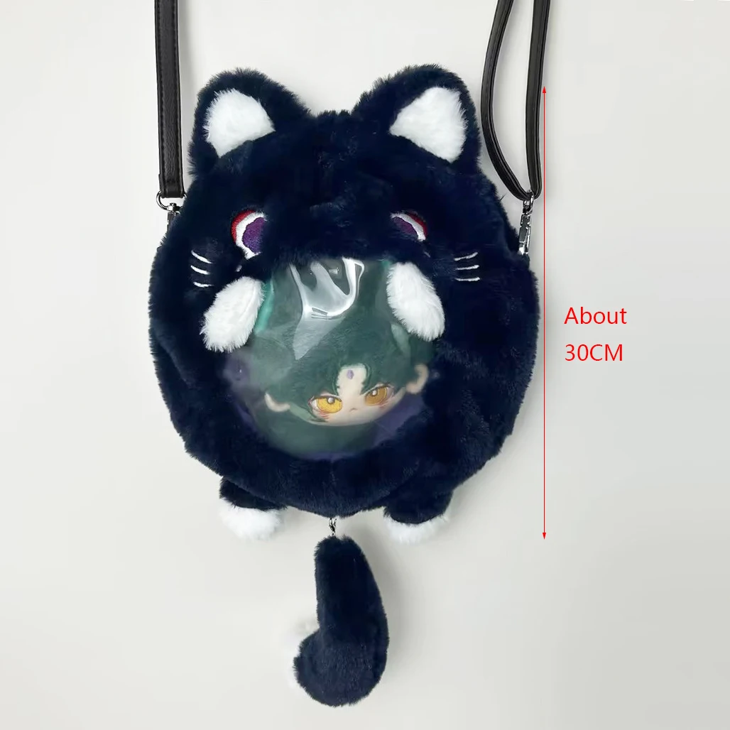 Sac chat mignon Anime Cosplay, sacs d'oiseaux animaux, décor de fête, jeu Kawaii Kazuha Tighnari, portefeuilles cadeaux de noël