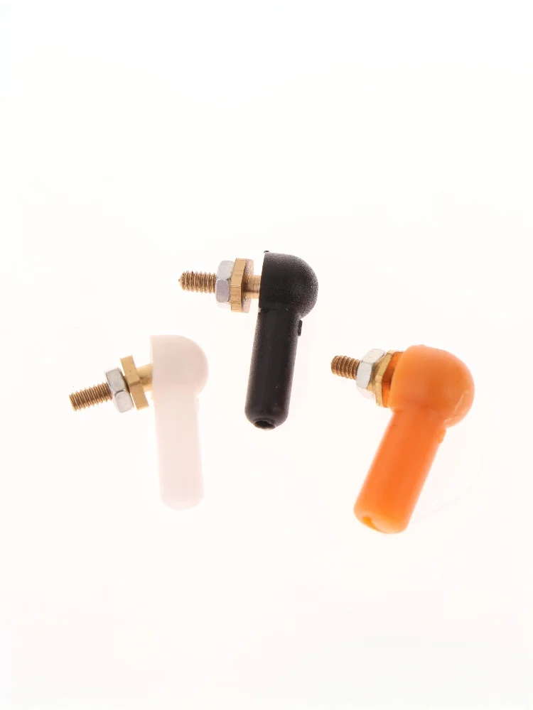 Embout de tige L16/17mm M2 M3, Joint à rotule 2/3mm, tige de liaison noire, connecteur à tête sphérique pour bricolage, pièces de rechange pour Servo de bateau à essence RC, 2/5 pièces