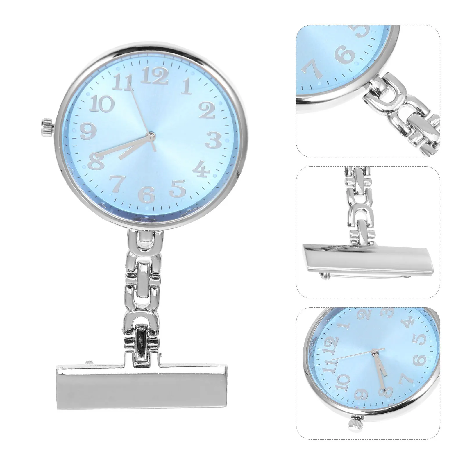 

Quartz Pocket Watch Key Shape Nurse Doctor Clinic Staff Waterproof Glass Pendant Watches for Men Students Cases Hanging