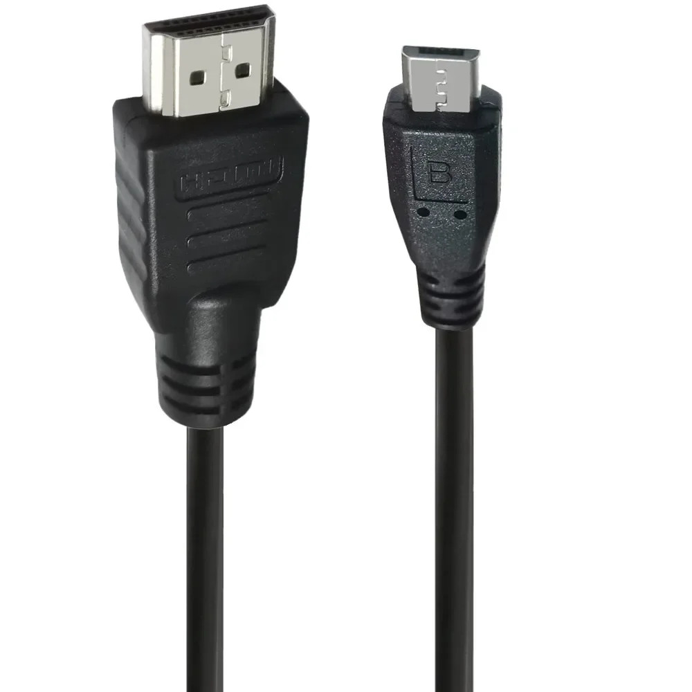 HDMI互換オス-USBマイクロ電源コネクタケーブル、5ピン、2.0、1m