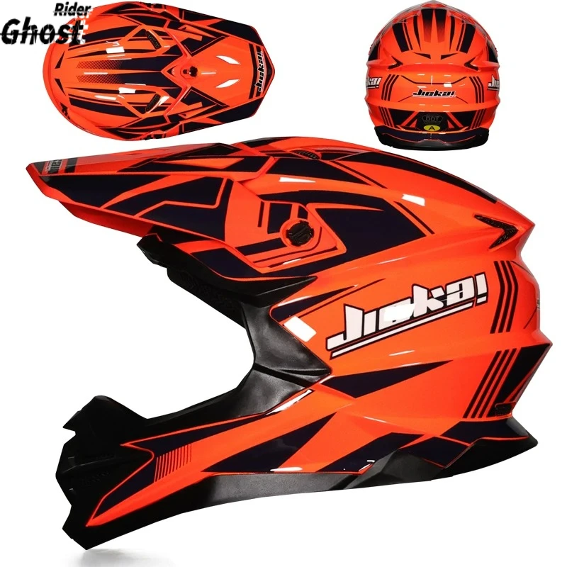 DOT Approved Adult Off-Road Full Face Helmet, Dirt Bike Racing Motorcycle Helmet with Goggles, Unisex ATV MTB Casco Moto