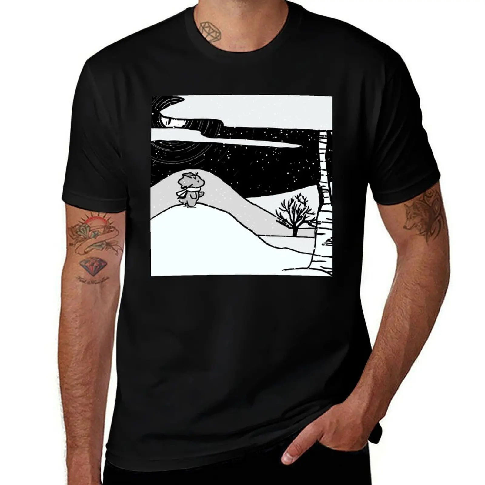

Dandelion Daemon in the Snow T-Shirt gifts for boyfriend funny meme t-shirts custom t-shirts quick-drying men graphic t shirts