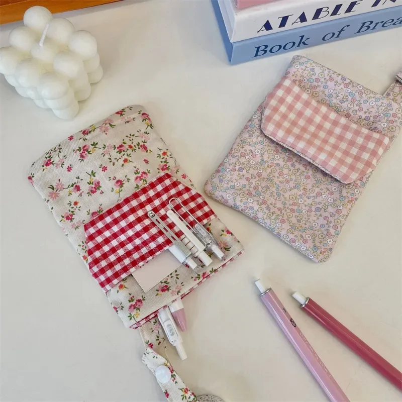 Neues Polyester-Federmäppchen, Mehrzweck-Doppelschicht-Bleistiftbeutel, große Kapazität, Einstecktasche für Damen