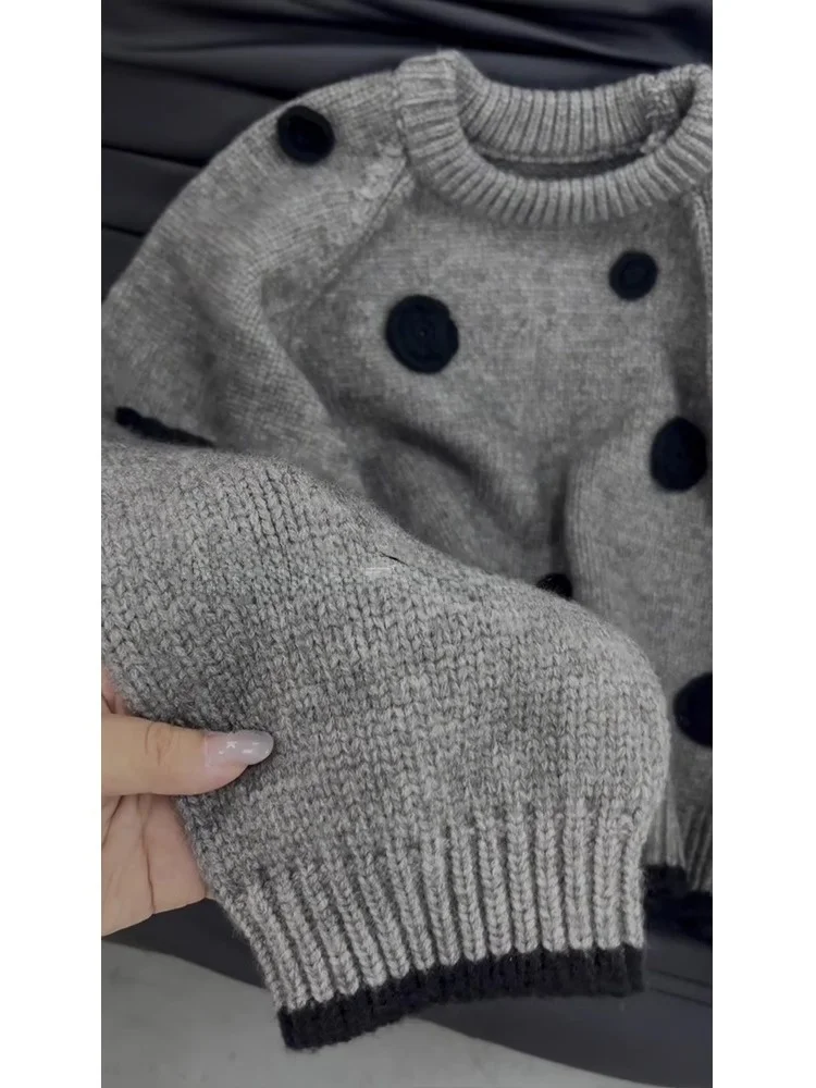 Ay Polka Dot Knit S… - image