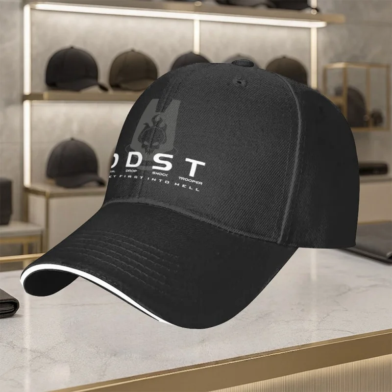 Men's ODST Skull Flame Baseball Cap – Unisex Fashion Hat for Dating