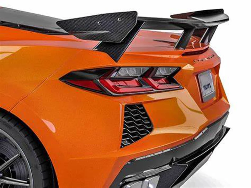 Carbon Fiber High Wing Spoiler for Chevrolet Corvette Stingray C8 Z07 Z51 2-Door Coupe 2020-2022