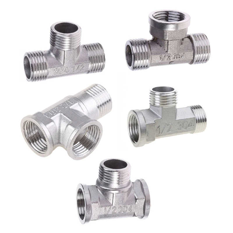 Toilet Diverter Adapter T Adapter for Bath Bidet Sprayer Shower Fitting Three-way Water Pipe Union