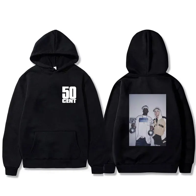 

Young 50 Cent & Eminem Graphic Hoodie Male Vintage Casual Fleece Cotton Sweatshirt Men Women Fashion Hip Hop Oversized Hoodies