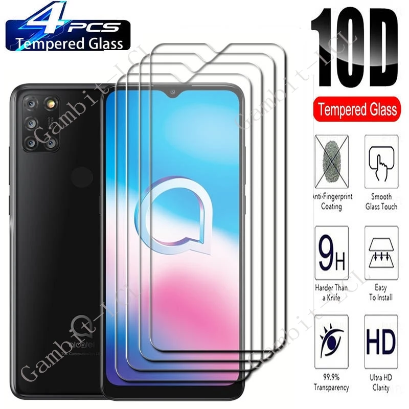 

Защитное закаленное стекло для Alcatel 3X (2020) 6,52 дюйма, 4 шт., на 5061U, 5061K, 5061u_eee, 5061A 9H HD защитная пленка