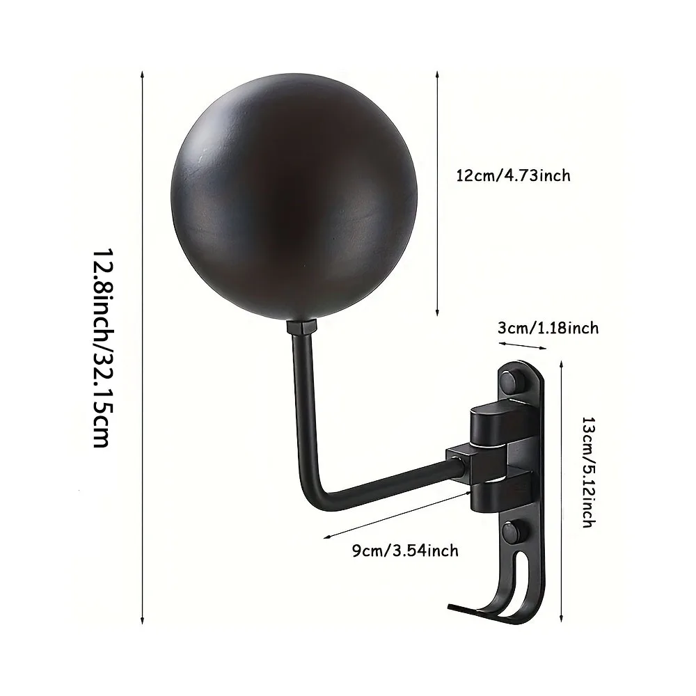 Motorcycle Helmet Rack Wall Mount Helmet Holder 180° Rotation Helmet Hanger With Hooks For Coats Caps Bike Baseball Rugby Helme