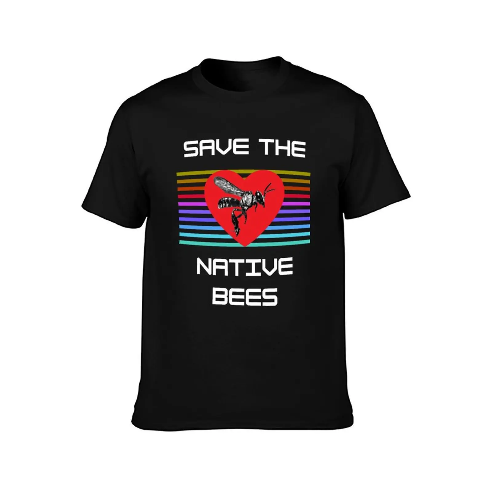 Save The Native Bees T-Shirt Urban Casual Loose Fit Tee