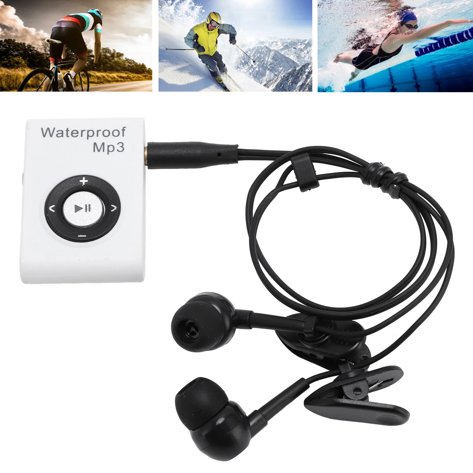 Swimming MP3 Player 8GB Memory Multifunctional Portable Underwater Music Player Headphone for Surfing Running Skiing Kayaking - view 5