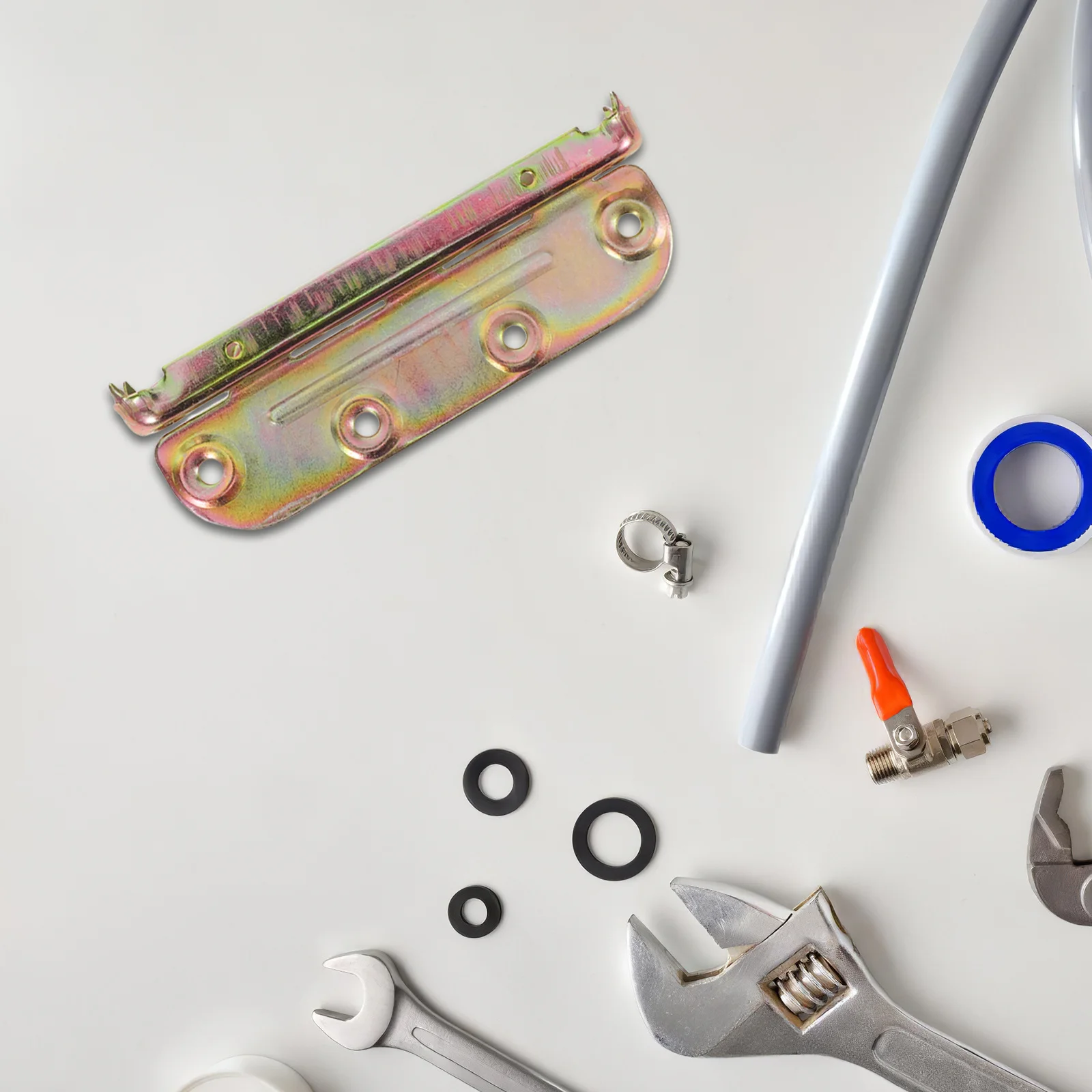 4 set Staffe per binari del letto Hardware per connettori del telaio per testiera Pedana Nessuna mortazza Facile installazione Design nascosto Stabile