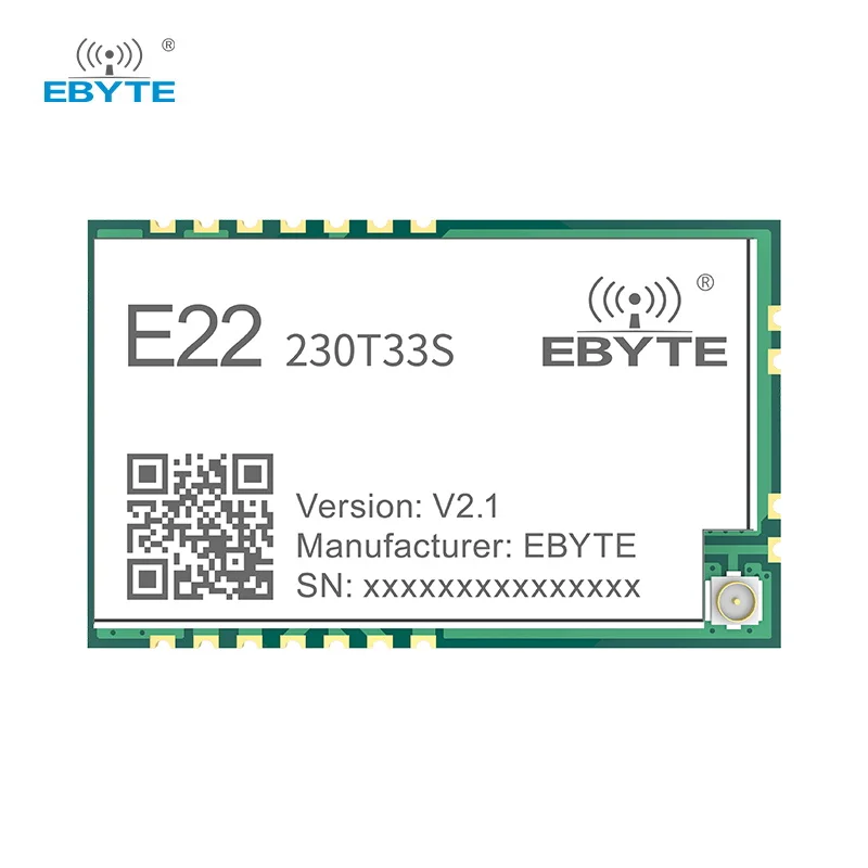 

LoRa Module 230MHz 33dBm EBYTE E22-230T33S Stamp Hole Wireless Serial Module SMD Relay Networking RSSI 12KM