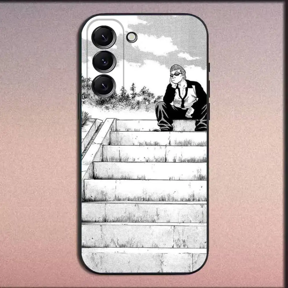 حافظة هاتف W-Worst Crows Zero Comics لهاتف سامسونج جالاكسي A20، A21s، A22، A31، A32، A52، A53، A72، 73، A80 غطاء أسود ناعم