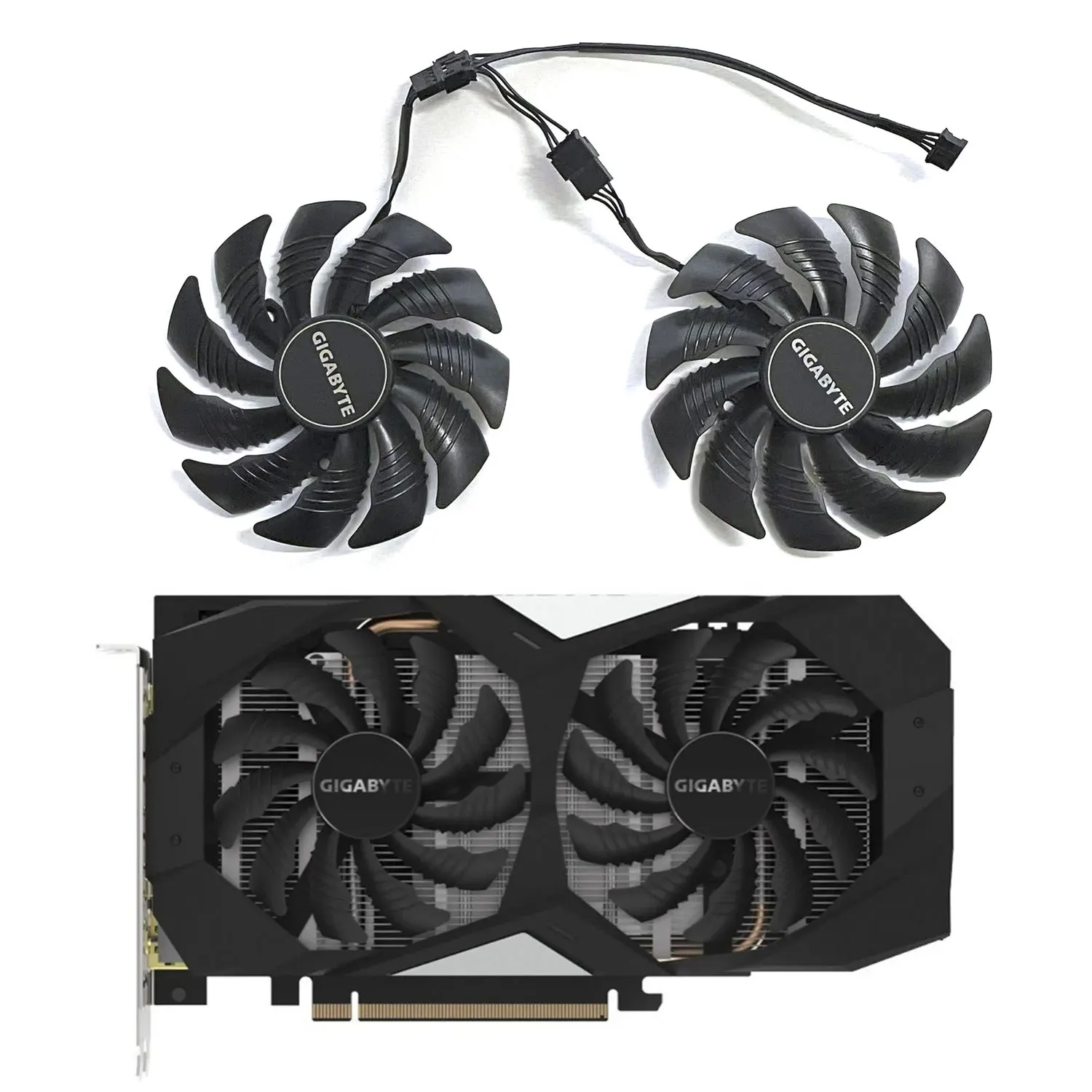 

New GPU Fan 88MM 4PIN T129215SU Cooler Fan for Gigabyte RTX 1650 1660 1660Ti 2060 2070 Super Graphics Graphics Card Cooling Fan