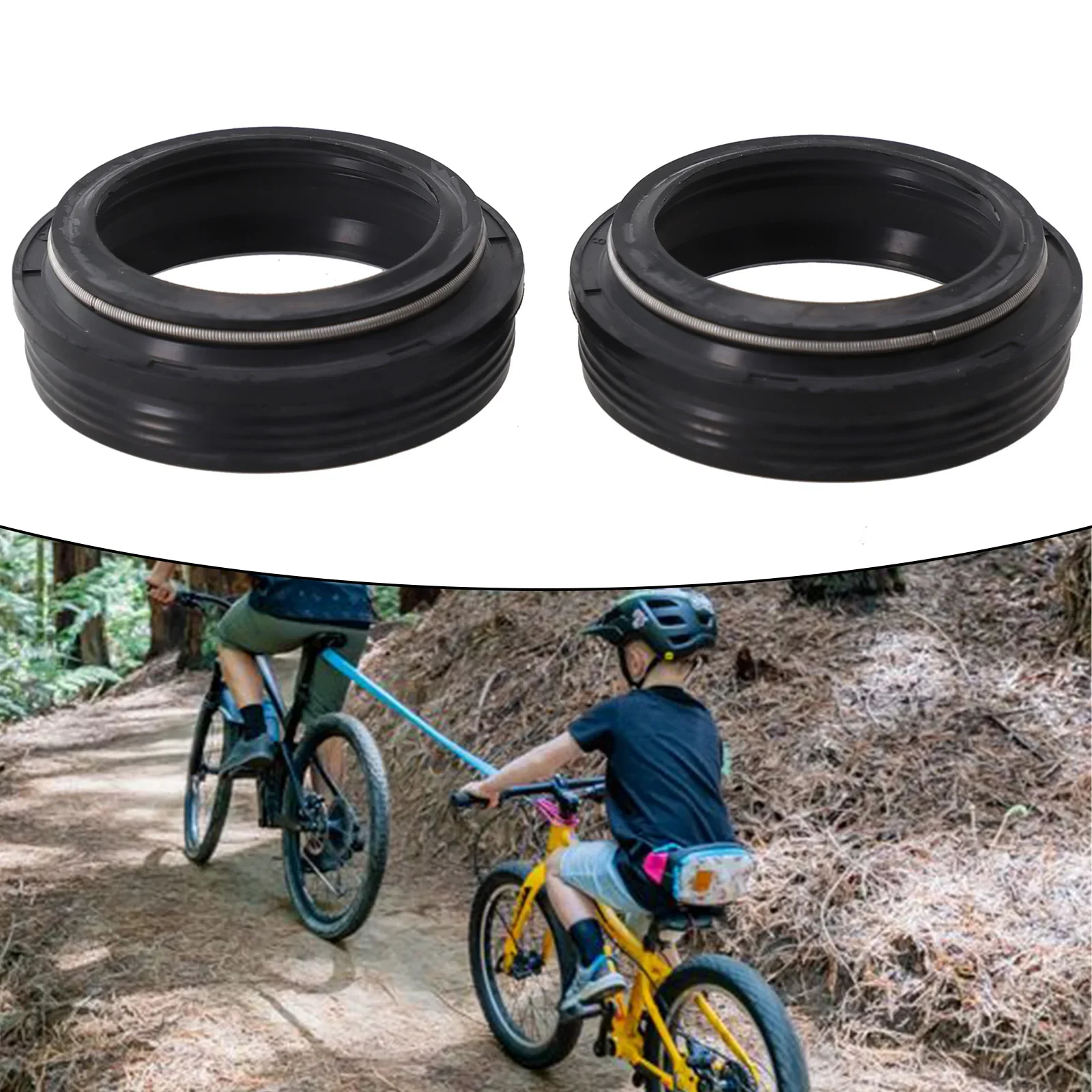 

Bike Fork Dust Wiper Seal, 2pcs Dusty Seal 28 6mm, Protect Your Fork Stanchion from Dust and Grime, Quick and Easy Installation