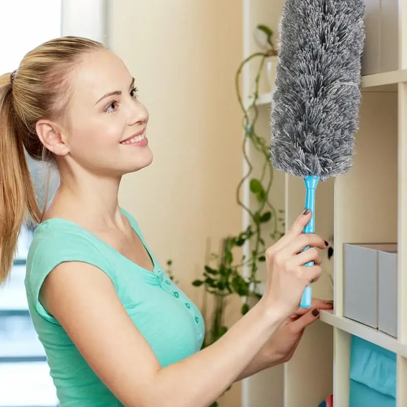 Microfiber Duster For Cleaning Detachable Cleaner Supplies Hangabl Clean Houseware Tools Hand Washable Dusters Comfortable Grip