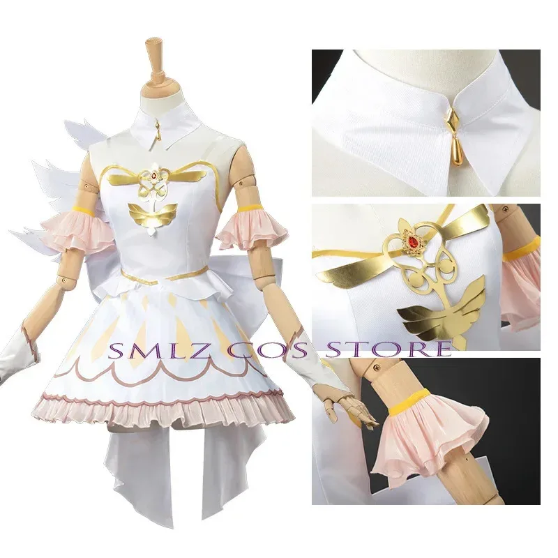 Pjsk Akiyama Mizuki Cosplay Anime ¡Escenario colorido! Disfraz Premium Pass Akiyama Mizuki Angel vestido traje de Halloween mujer
