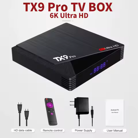 TX9 Pro Smart TV Box STB TX9 Pro Android 11 Game Ultra Set-Top Box 6K HD 2.4G/5.8G WiFi AIIwinner H313 Set-Top Box Iptv YouTube