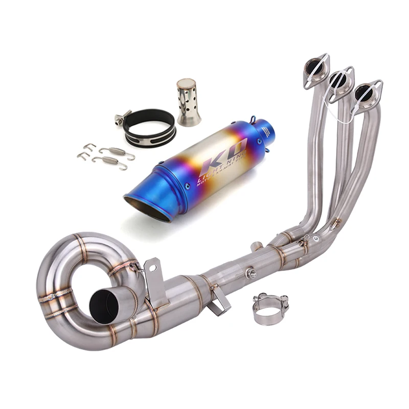 51MM Systeem Voor CF-Moto 675SS 675SR 24-2026 675NK 25-26 Motorfiets Uitlaatdemper Front Header Pijp Roestvrij staal Slip Op EU - afbeelding 1