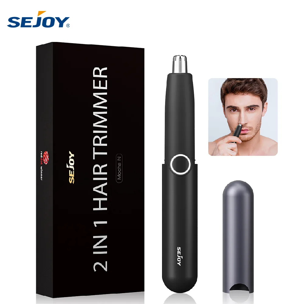 Tondeuse à poils de nez lavable, rasoir et épilateur pour poils nasaux