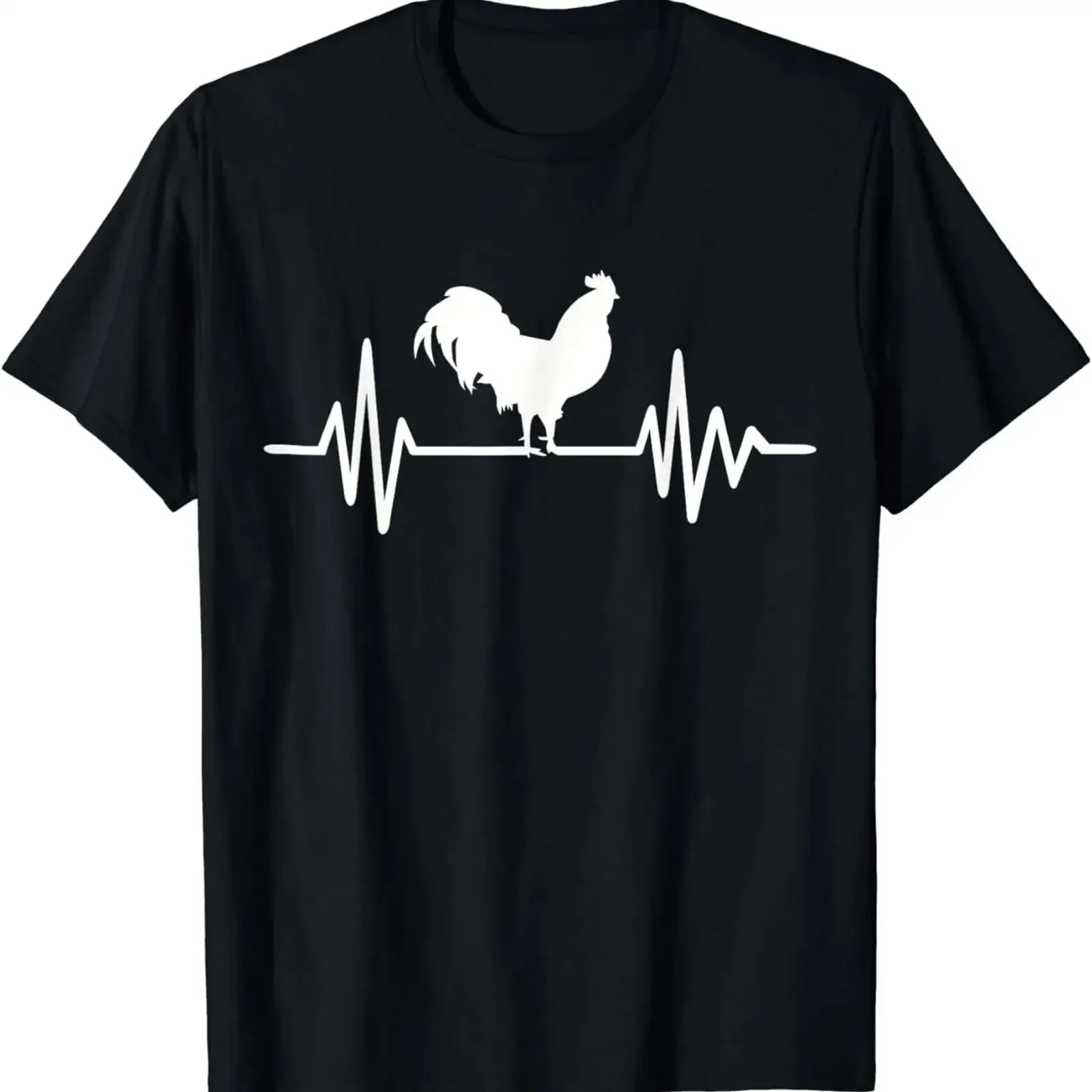 Funny Design Rooster frequency T Shirt  vintage Washed Unisex Slightly Casual Stylish fashion homme Soft graphic