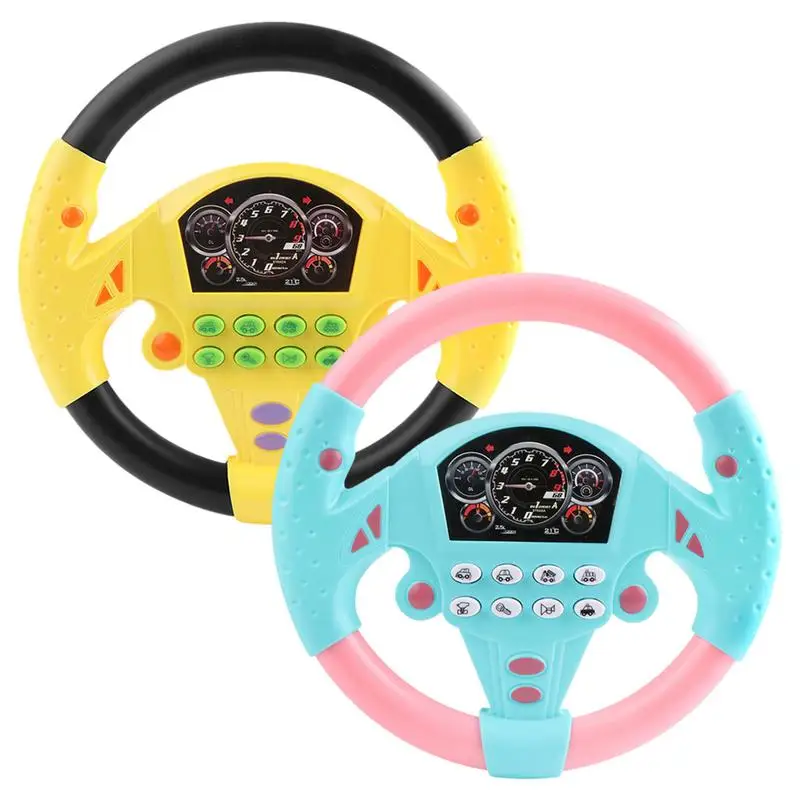 

Car Copilot Simulate Driving Steering Wheel Eletric Baby Toys with Sound Kids Musical Educational Stroller Driving Vocal Toys