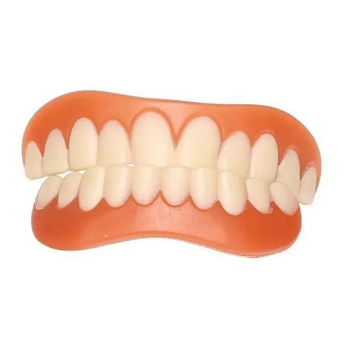 Upper and lower False teeth cover Perfect Smile Veneers Comfort Fit Flex Denture Paste fake braces for Double row of teeth