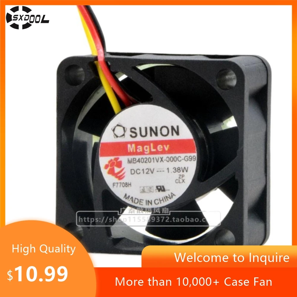 

Для Sunon MB40201VX-000C-G99 4020 12 В 1,38 Вт 4 см микровентилятор охлаждения