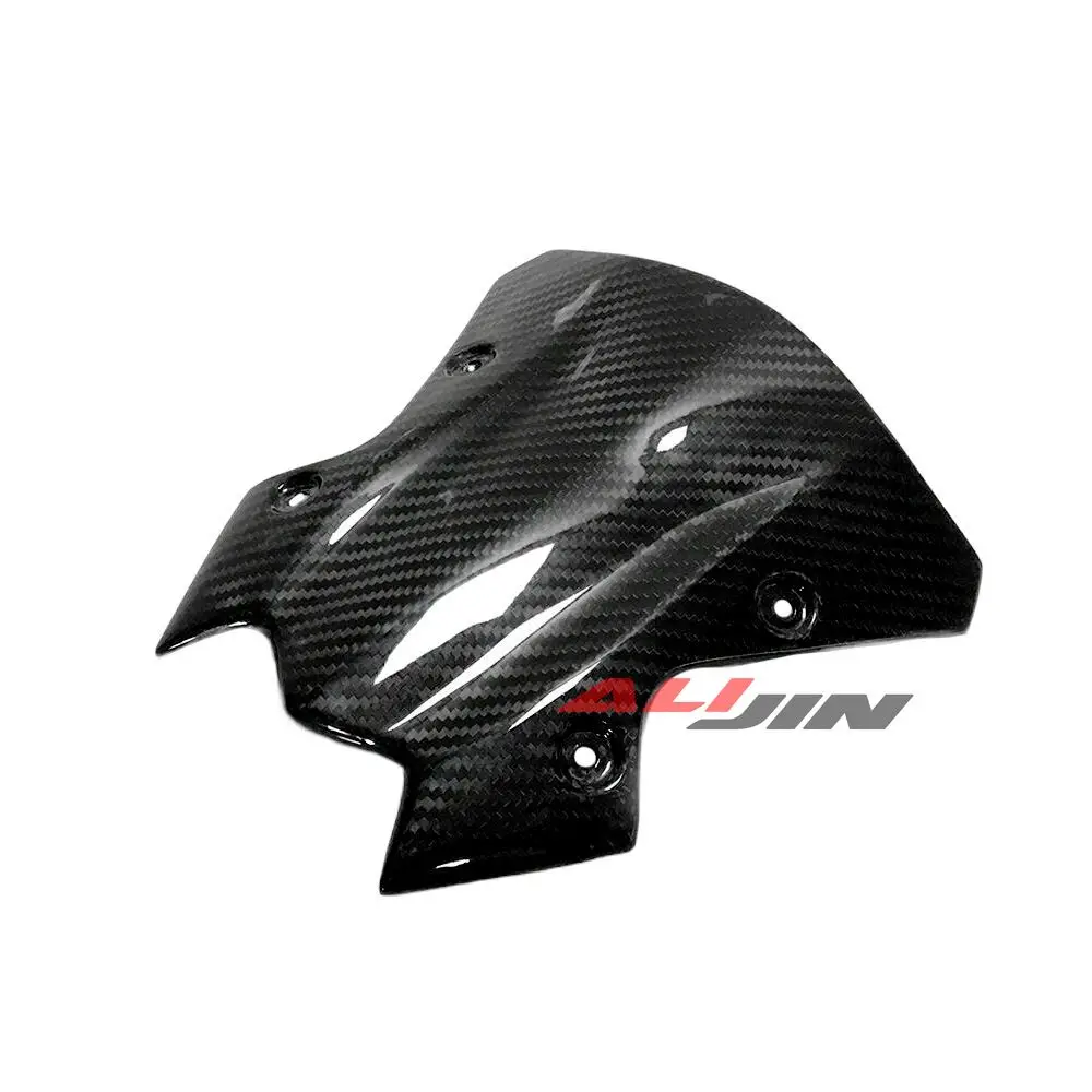 Real Dry Carbon Fiber For Kawasaki Z900 2020-2023 Motorcycle Heighten Raised Windscreen Windshield Wind Deflector Screen Shield